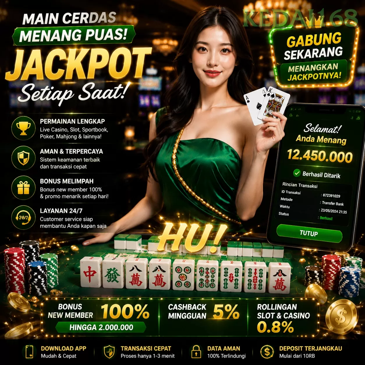 Login kedai168 Sekarang Bonus Melimpah