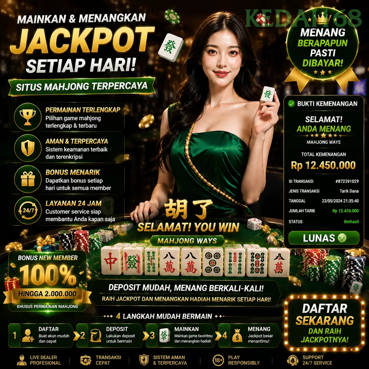 WELCOME BONUS NEW MEMBER 50_ promotion image